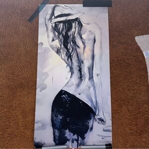 Elegant Black & White Woman Art Wall Print